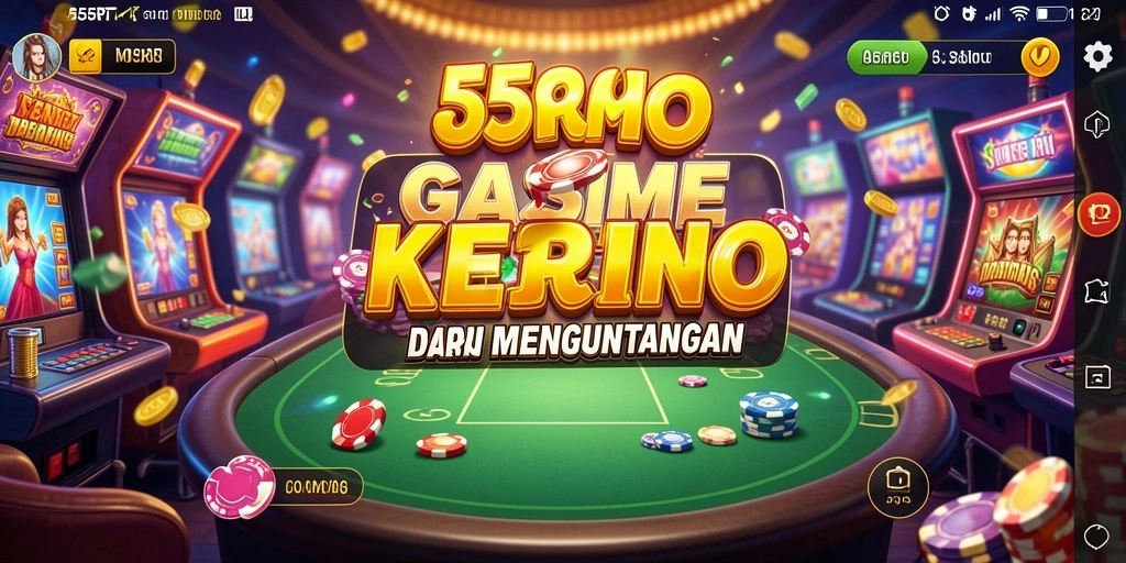 Tampilan gameplay seru di 55RT dengan berbagai pilihan permainan Kasino.