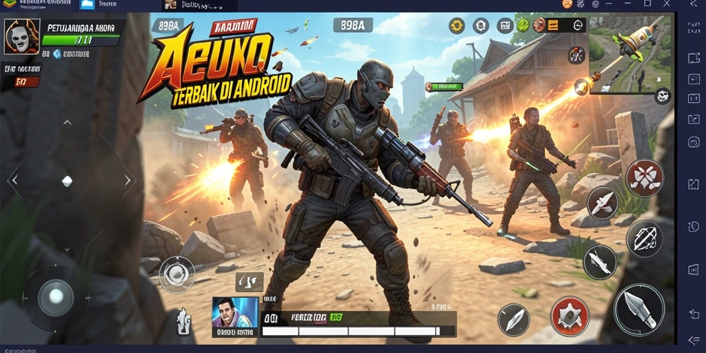 Screenshot utama dari gameplay seru 898A yang penuh aksi.