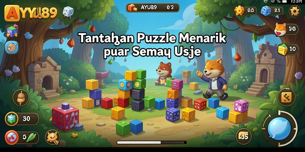 Screenshot gameplay AYU89 yang menunjukkan tantangan puzzle yang menarik.