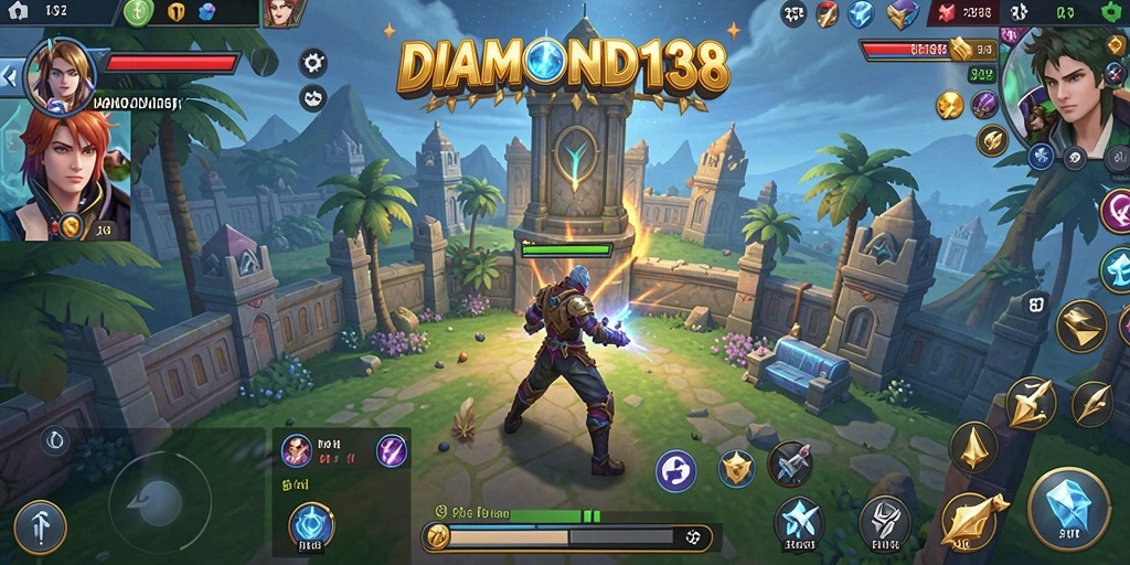 Tampilan utama aplikasi DIAMOND138 yang mudah digunakan.