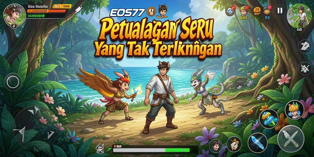 Gameplay mendebarkan di dunia petualangan EOS77.