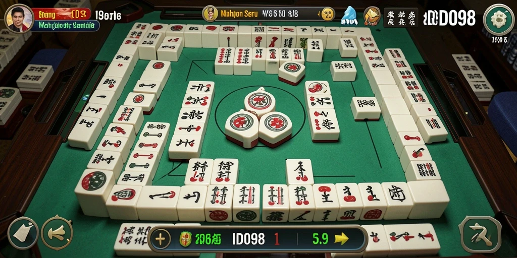 Tampilan gameplay Mahjong yang seru dan menarik di ID098.