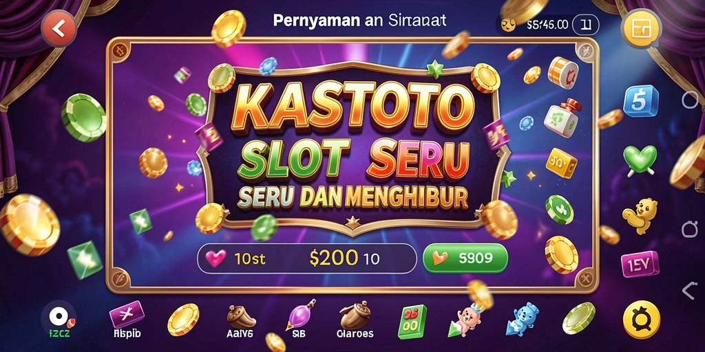 Tampilan gameplay KASTOTO dengan grafis Slot yang memukau.