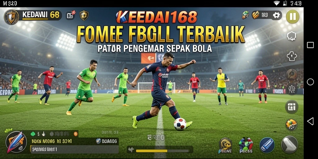 Screenshot menunjukkan aksi pertandingan seru di KEDAI168.