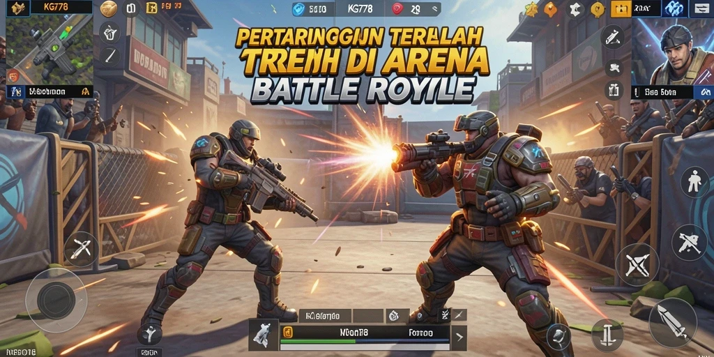 Gameplay seru KG778 dalam pertarungan Battle Royale.