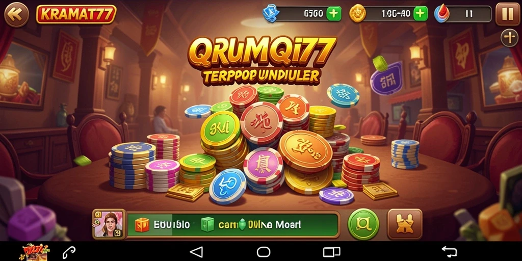 Tampilan gameplay QiuQiu yang seru di KRAMAT77.