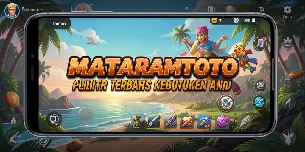 Tampilan antarmuka pengguna dari MATARAMTOTO dengan berbagai fitur.