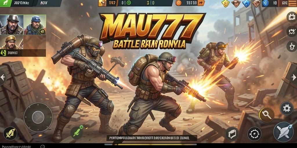 Tampilan gameplay seru di MAU777 dengan aksi Battle Royale intens.