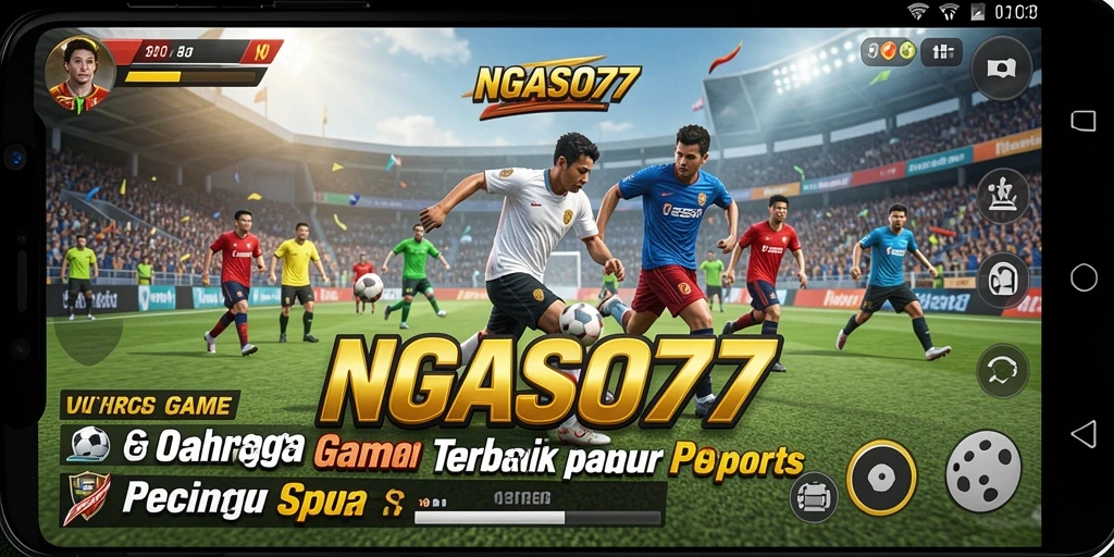 Screenshot dari gameplay NGASO77 menunjukkan aksi seru di lapangan.