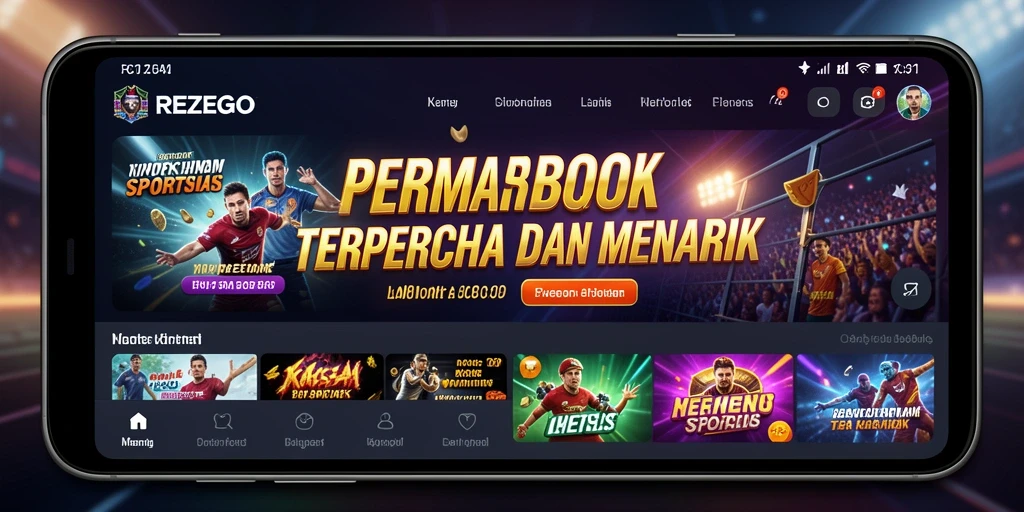 Tampilan gameplay menarik dengan berbagai opsi taruhan Sportsbook.