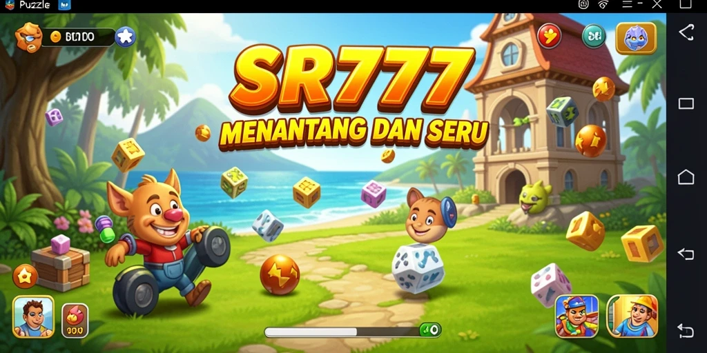 Screenshot SR777 menampilkan antarmuka gameplay Puzzle yang menarik.