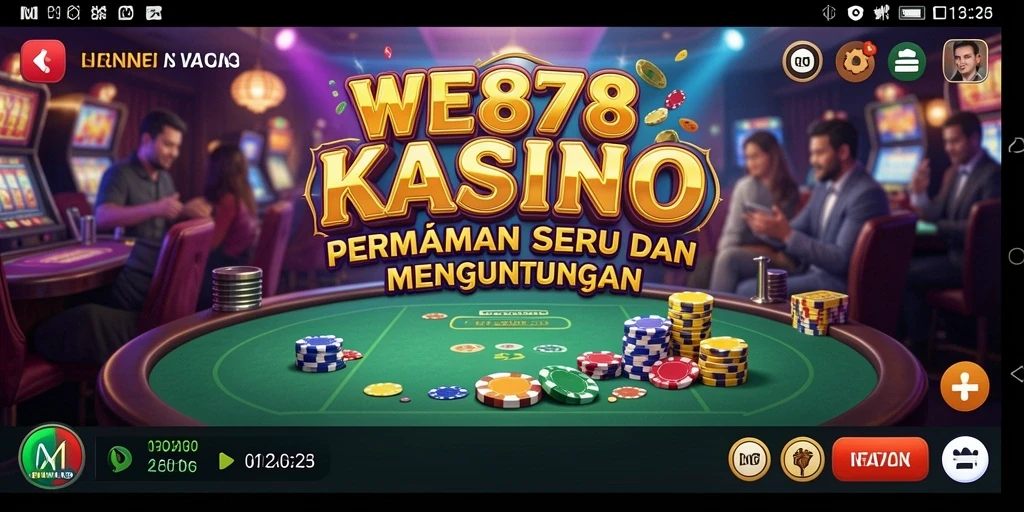 Gameplay kasino WE878 yang mendebarkan dengan grafik menarik.